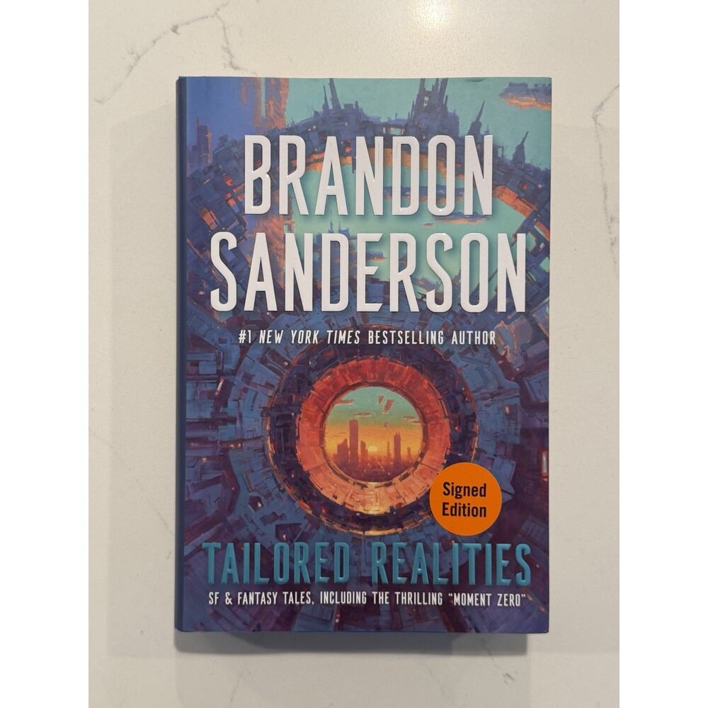Brandon Sanderson SIGNED AUTOGRAPH Tailored Realities FIRST EDITION #6